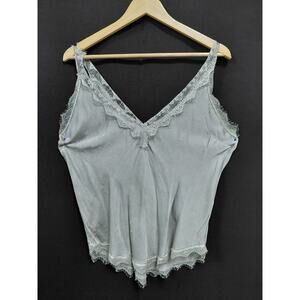 Gigi Moda Made in Italy Lace Trim Tank Top Women Size TG. urica-See Measurements